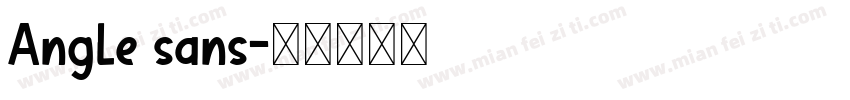 Angle sans字体转换